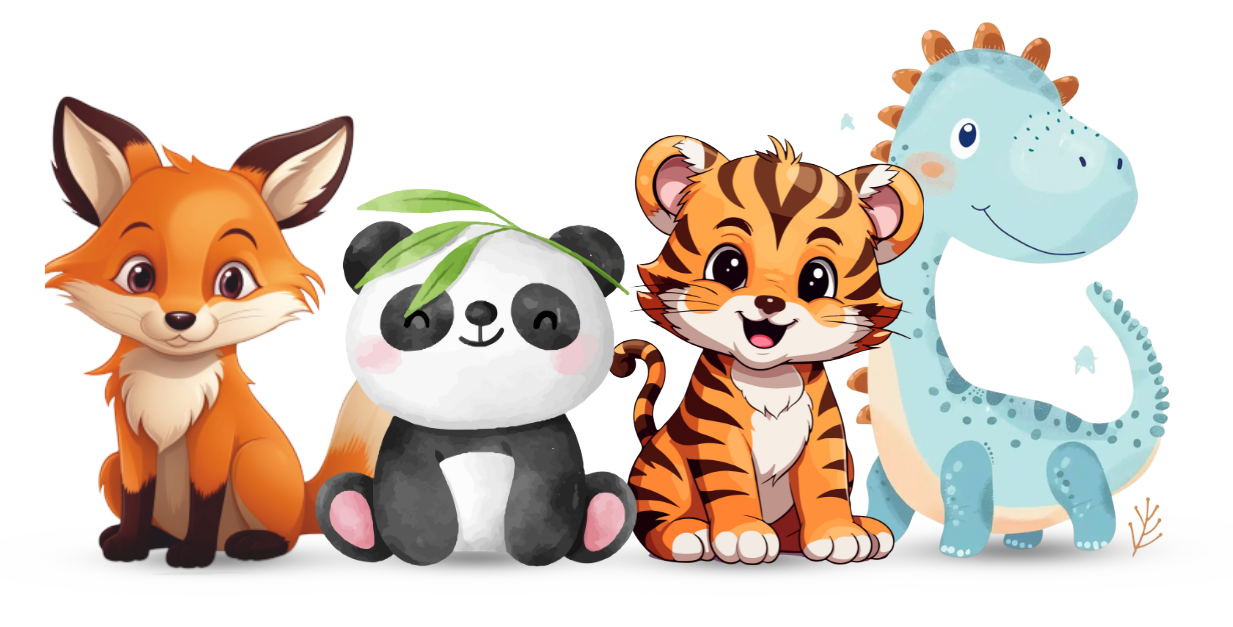 Cute animal characters